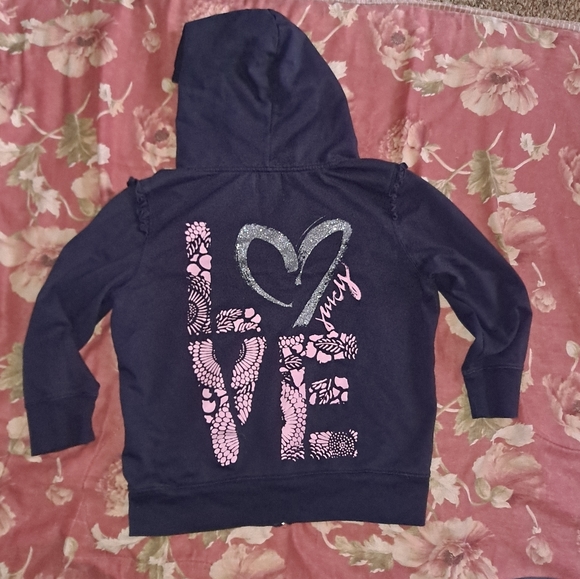 Juicy Couture Tops - Juicy Couture hooded sweat top 3/4 sleeve M